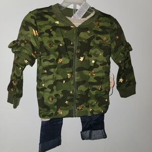 Camouflage Jacket with Gold Stars